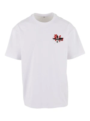 T-shirt z nadrukiem Mister Tee biały