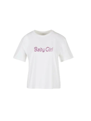 T-shirt z nadrukiem Mister Tee biały
