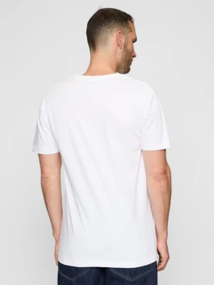 T-shirt z nadrukiem Mister Tee biały