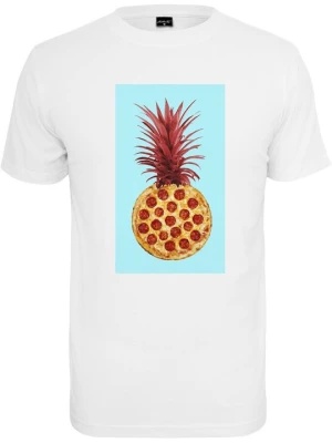 T-shirt z nadrukiem Mister Tee biały