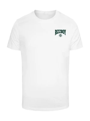 T-shirt z nadrukiem Mister Tee biały