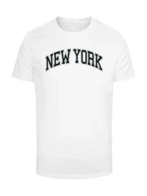 T-shirt z nadrukiem Mister Tee biały