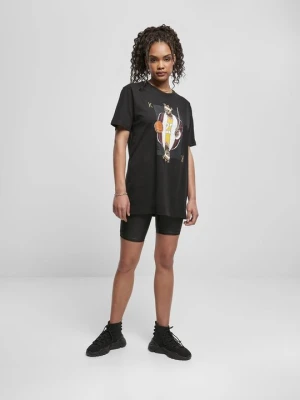 T-shirt z nadrukiem Mister Tee czarny
