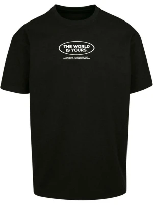 T-shirt z nadrukiem Mister Tee czarny
