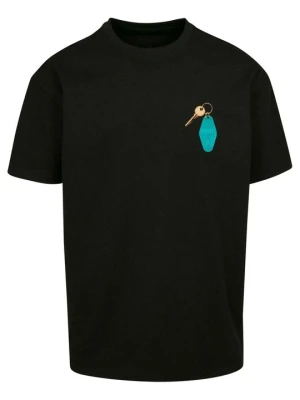 T-shirt z nadrukiem Mister Tee czarny