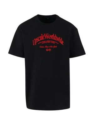 T-shirt z nadrukiem Mister Tee czarny