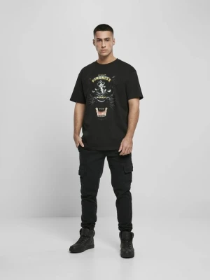T-shirt z nadrukiem Mister Tee czarny