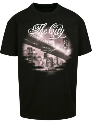 T-shirt z nadrukiem Mister Tee czarny