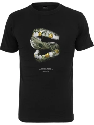 T-shirt z nadrukiem Mister Tee czarny