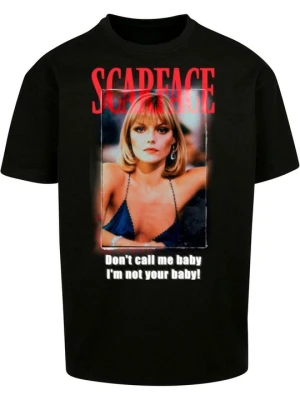 T-shirt z nadrukiem Mister Tee czarny