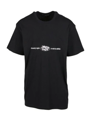 T-shirt z nadrukiem Mister Tee czarny