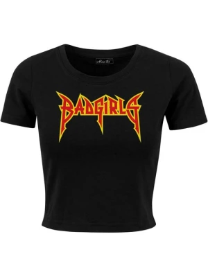 T-shirt z nadrukiem Mister Tee czarny