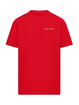 T-shirt z nadrukiem Mister Tee czerwony