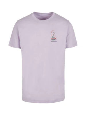 T-shirt z nadrukiem Mister Tee fioletowy