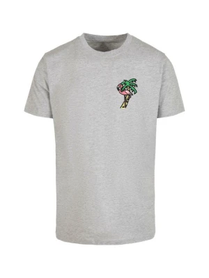 T-shirt z nadrukiem Mister Tee jasnoszary