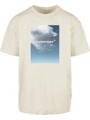 T-shirt z nadrukiem Mister Tee piaskowy