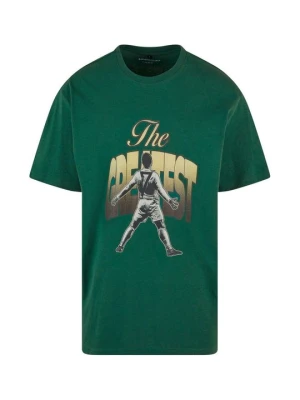 T-shirt z nadrukiem Mister Tee zielony