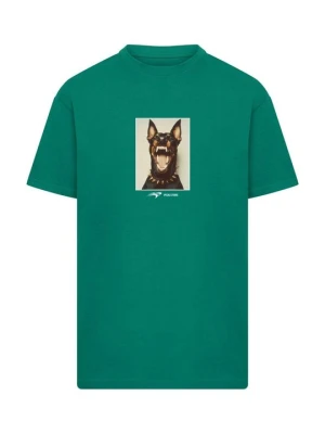 T-shirt z nadrukiem Mister Tee zielony
