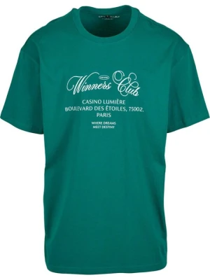 T-shirt z nadrukiem Mister Tee zielony