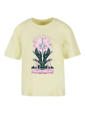 T-shirt z nadrukiem Mister Tee żółty