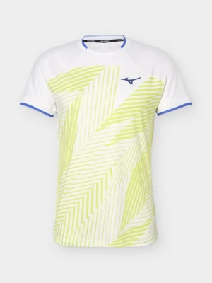 T-shirt z nadrukiem Mizuno biały