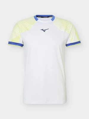 T-shirt z nadrukiem Mizuno biały