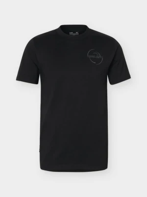 T-shirt z nadrukiem Mizuno czarny