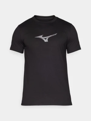 T-shirt z nadrukiem Mizuno czarny