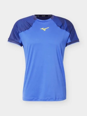 T-shirt z nadrukiem Mizuno niebieski