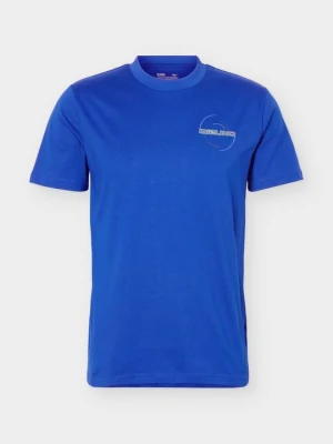 T-shirt z nadrukiem Mizuno niebieski