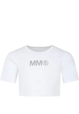 T-shirt z nadrukiem MM6 Maison Margiela