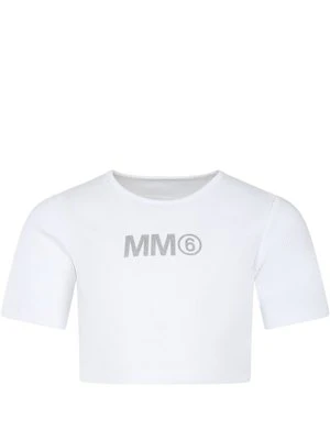 T-shirt z nadrukiem MM6 Maison Margiela