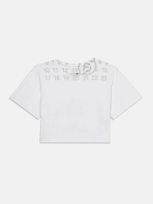 T-shirt z nadrukiem MM6 Maison Margiela biały