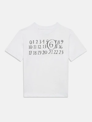 T-shirt z nadrukiem MM6 Maison Margiela biały