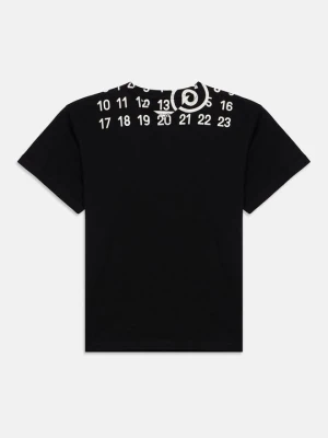 T-shirt z nadrukiem MM6 Maison Margiela czarny