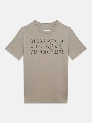 T-shirt z nadrukiem MM6 Maison Margiela szary