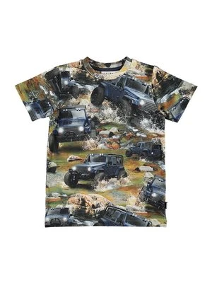 T-shirt z nadrukiem Molo oliwkowy
