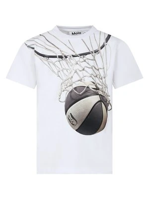 T-shirt z nadrukiem Molo biały