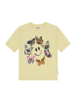 T-shirt z nadrukiem Molo liliowy