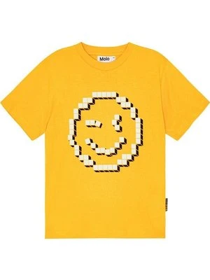 T-shirt z nadrukiem Molo żółty
