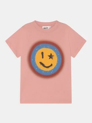 T-shirt z nadrukiem Molo różowy