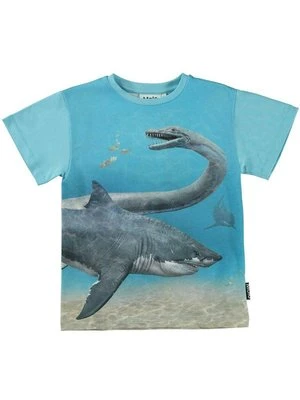 T-shirt z nadrukiem Molo niebieski