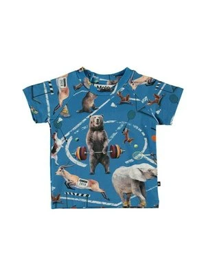 T-shirt z nadrukiem Molo niebieski