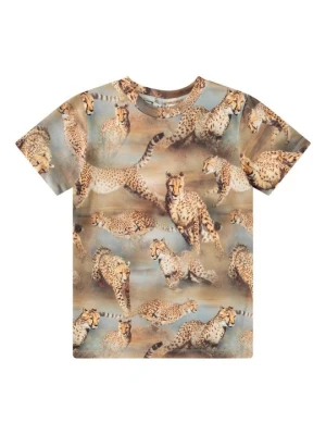 T-shirt z nadrukiem Molo beżowy