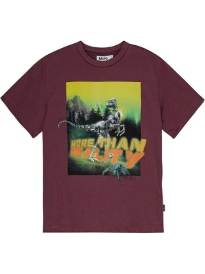 T-shirt z nadrukiem Molo bordowy