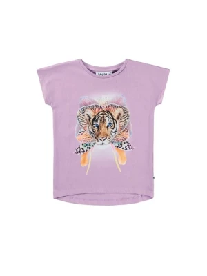 T-shirt z nadrukiem Molo fioletowy