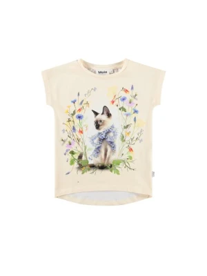 T-shirt z nadrukiem Molo jasnożółty