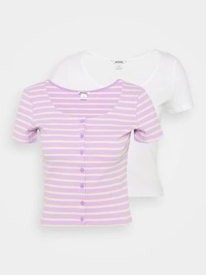 T-shirt z nadrukiem Monki