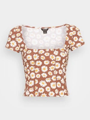 T-shirt z nadrukiem Monki
