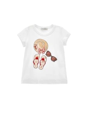 T-shirt z nadrukiem Monnalisa